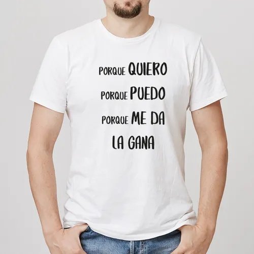 Playera blanca con estampado sale