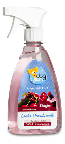 Perfume Loção Cereja 500ml Dog Clean Pet Shop Banho E Tosa