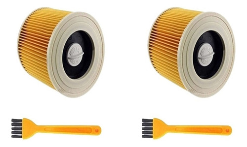 P 2 Filtros De Aire De Repuesto Para Karcher Wd2250 Wd3.200
