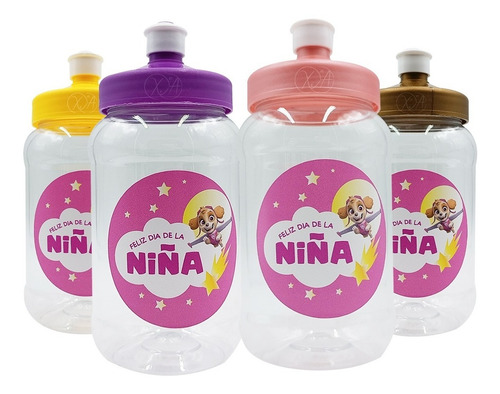 Cilindros Dulceros 500 Ml Dia Del Niño Mayoreo X 25 Color Niña