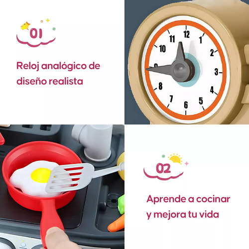 Cocina De Juguete Cocinita Chef Infantil Desarrollo Intelect Color 1