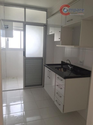 Apartamento Com 3 Dormitórios À Venda, 62 M² Por R$ 380.000,00 - Parque Cecap - Guarulhos/sp - Ap3339