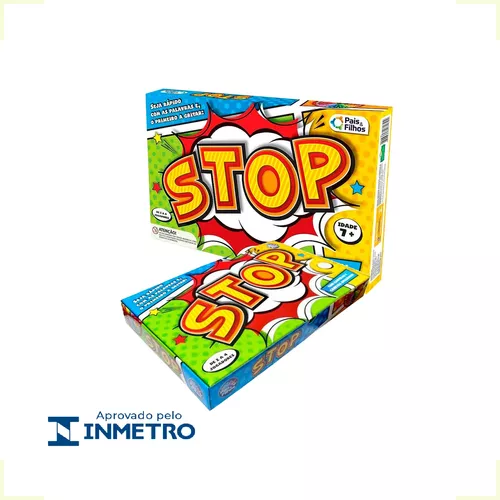 Jogo de Stop. Um jogo simples para crianças e adultos