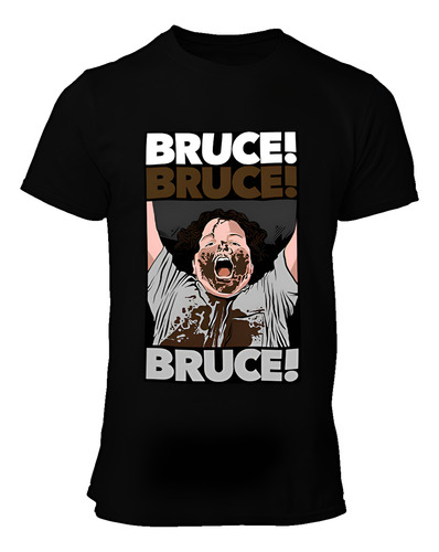 Playera Negra Bruce Matilda Pastel De Cholate