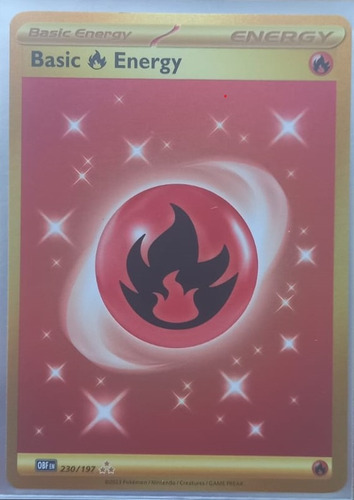 Pokemon Tcg Basic Fire Energy 230/197 Obsidian Flames