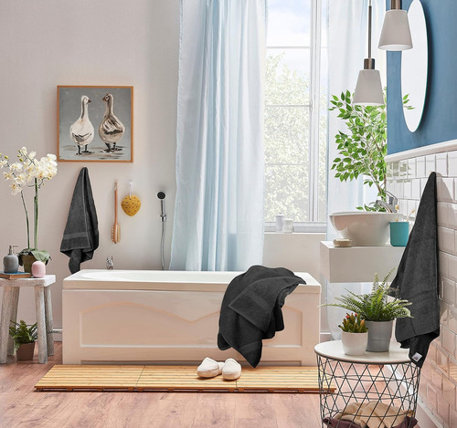 Utopia Towels - Juego De Toallas De 8 Color Negro