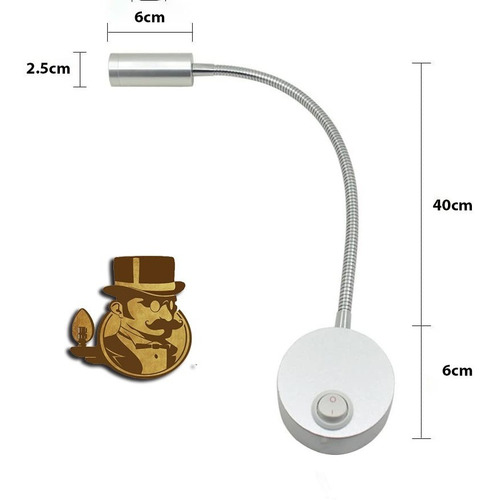 Imagen 8 de 8 de Lámpara Flexible De Pared Led