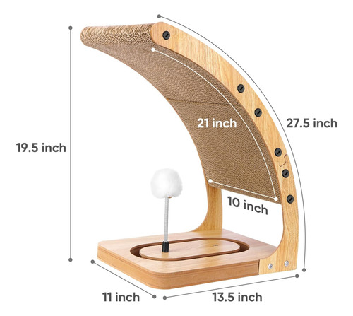 Rolufy Cat Scratcher, Almohadilla De Rastro De Gato De Forma