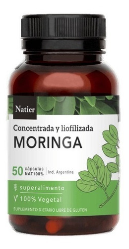 Moringa Concentrada Y Liofilizada Con Vitamina C Natier 