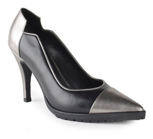 Imagen 2 de 2 de Zapatos De Mujer De Cuero Noche Nantes - Ferraro