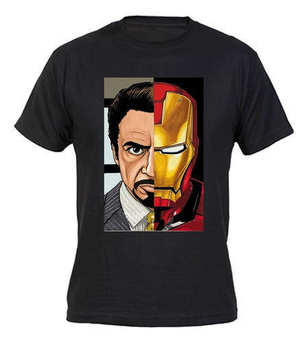 Polera Cara De Tony Stark