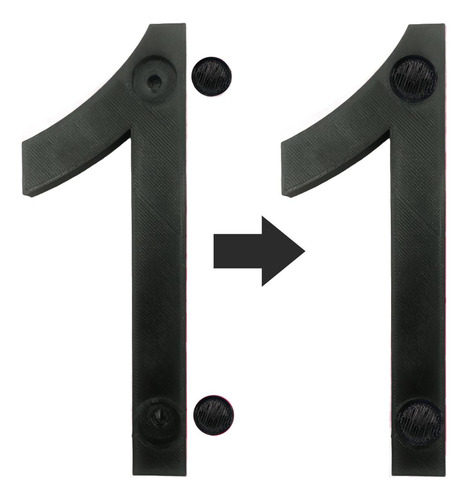 Número De Casas Decorativos, Mxgnb-103, Número 103, 17.7cm A