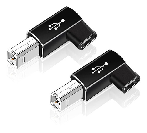 2 Adaptador Usb C Angulo Recto Convertidor Areme Tipo Hembra