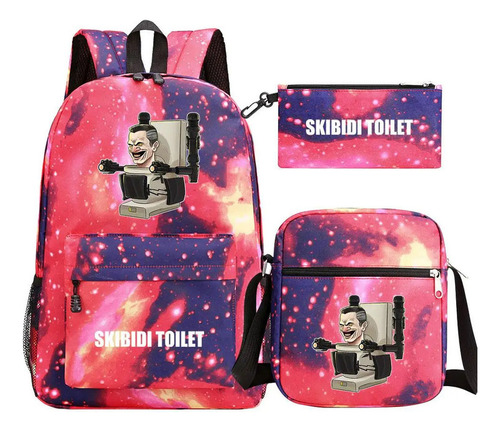 Skibidi Toilet Mochila Más Vendida 3piezas Style 7