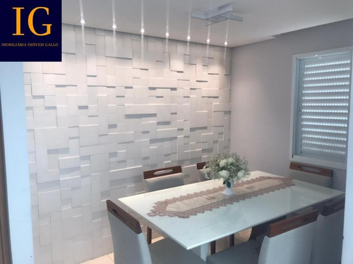 Imagem 6 de 22 de Apartamento No Khome São Ccaetano Planta 3 Dormitórios Com Varanda Gourmet - Khome520 - 71128584