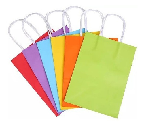 Imagen 3 de 10 de Bolsa De Papel Kraft Grande Marrón O Crudo Regalo, Cotillón.