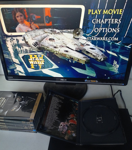 Colleccion De Dvds Star Wars 1 Ala 6 Originales En Español (Usado)