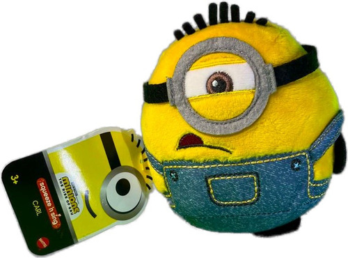 Mattel Peluches Roulette Plush Carl Minion Con Sonido 14cm