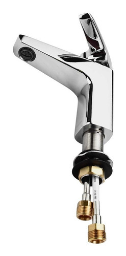 Monomando Bajo Para Lavabo Lusitania Helvex Lus-100 Cromo
