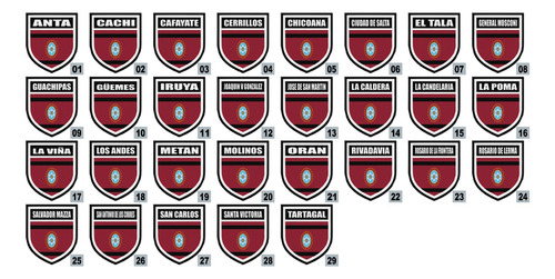 Parche Escudo Ropa Ciudades Provincia De Salta