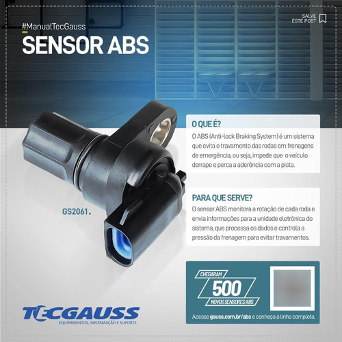 Par Sensores Abs Para Volvo B 9 R 9.0 24v 2010 Gauss