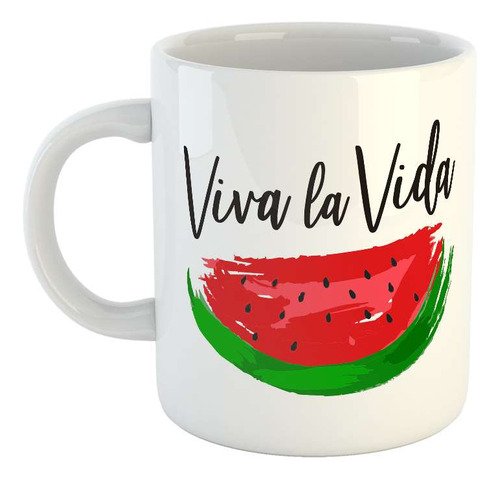 Taza Ceramica Viva La Vida Sandia Frida