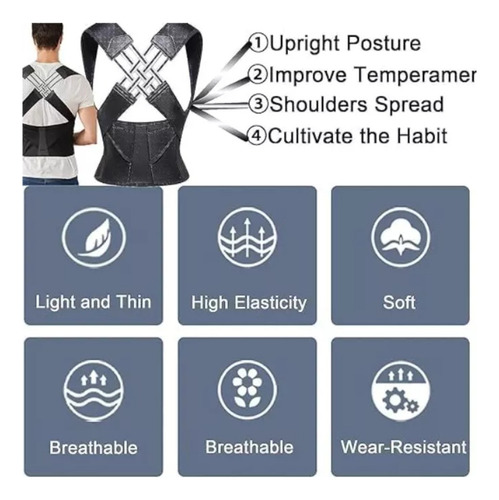 Corrector De Postura De Espalda For Hombres Y Mujeres Con
