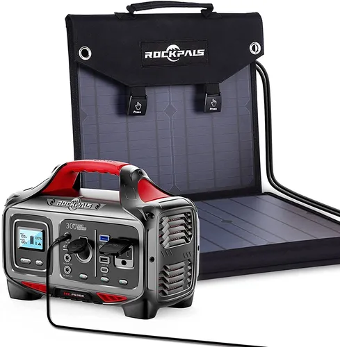 Rockpals 300w Estaci n De Energ a Port til Plegable 60w Pane