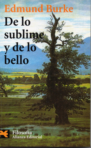De Lo Sublime Y De Lo Bello Ed. Bolsillo - Burke - Alianza 