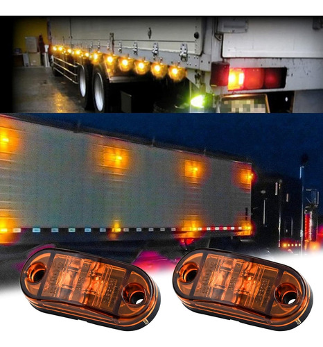 Focos Luces Laterales Posición Trochas Universal Led 12v 24v
