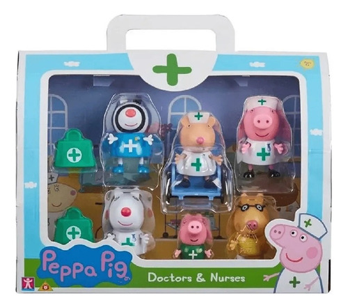 Brinquedo Figuras Peppa Pig Medicos E Enfermeiros Sunny 2320