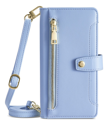 Funda De Cuero Para iPhone Carcasa De Bolsa Con 2 Correa