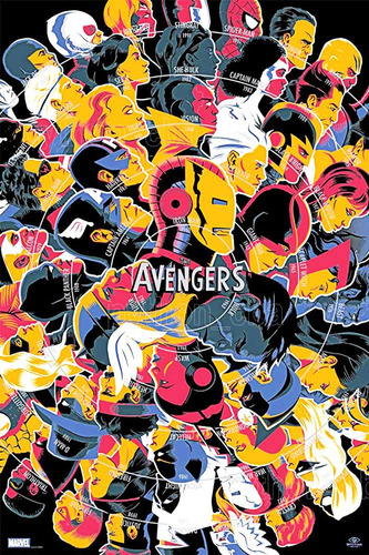 Pósters Saga The Avengers Los Vengadores - 42x30 - Nuevos