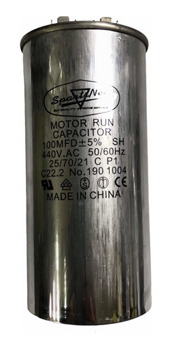 Capacitor De Marcha Condensador De Arranque 100mfd 440v Ac