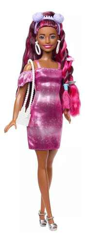 Barbie Fun & Fancy Muñeca Cabello Rosa Ondulado