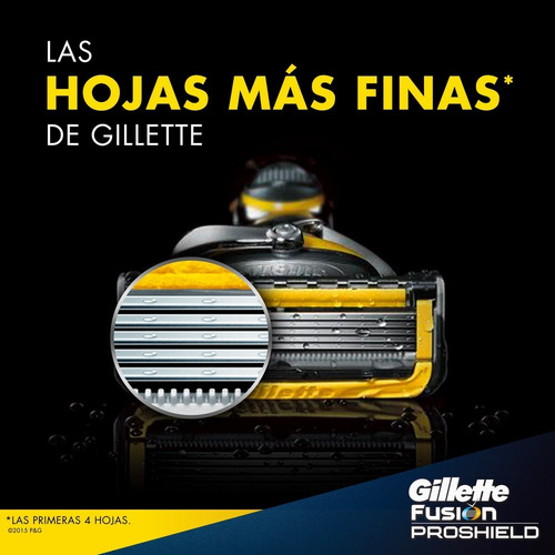 4 Repuestos Para Maquina Afeitar Gillette Fusion5 Proshield