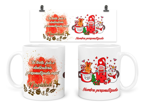 Taza 11 Oz Tan3. Personalizada Navidad Intercambio Regalo