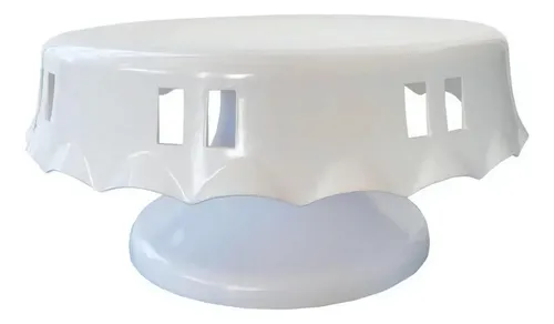 Plato Tarta Con Pie Blanco Mate - Cerámica Calidad, Diámetro 27 Cm - Ideal Para Bodas, Cumpleaños, Presentación Elegante