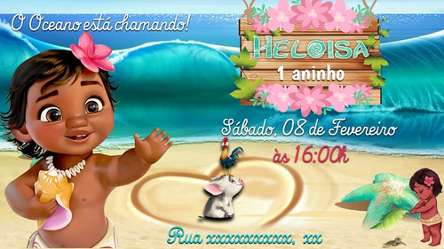 Convite Virtual Moana Baby Mercado Livre Convite Virtual Moana Baby Mercado Livre
