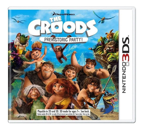 Jogo The Croods Prehistoric Party Nintendo 3ds Midia Fisica