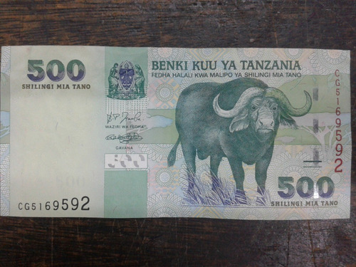 Imagen 1 de 3 de Tanzania 500 Shillingi 2002 * 