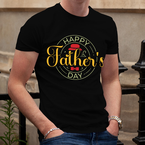 Playera Vario Colores Feliz Día Del Papá, Happy Fathers Day
