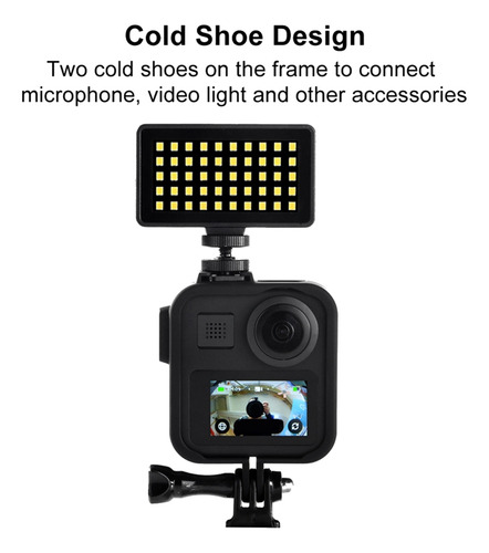 Estojo Com Moldura Para Go Pro Max 360, Capa Protetora