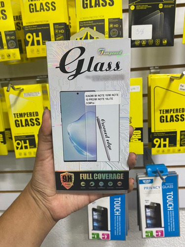 Vidrio Templado Full Glass Mi Note 10 Somos Tienda Física