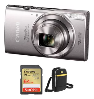 Cámara Digital Canon Powershot Elph 360 Hs Con Kit Accesori