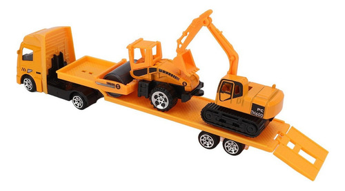 1:64 Trailer Trucks Toy 4pcs Mini Juego De Construcción De A