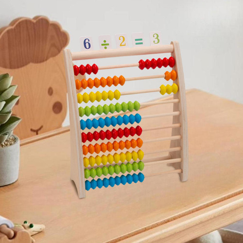 Abacus De Madera 10 Filas Marco De Madera De Madera Juego