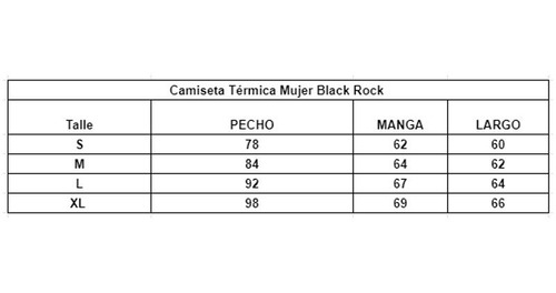 Imagen 5 de 5 de Camiseta Remera Manga Larga Termica Mujer Black Rock Dama