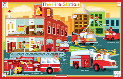 El Mantel Para La Estación De Bomberos.