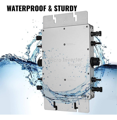Microinversor Solar, Resistente Al Agua Ip65 Wvc-2000w